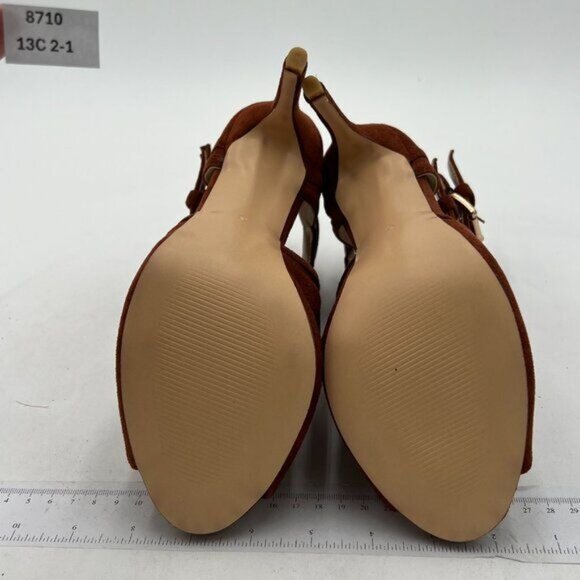 XYD Women Peep Toe Ankle Bootie High Heels Buckled Double Straps Cutout Fashion - Picture 6 of 7